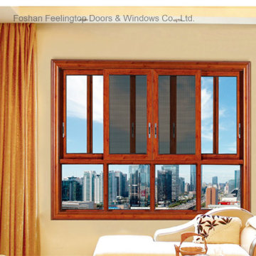 Fenêtre coulissante en aluminium avec fenêtre à moustiquaire (FT-W132)